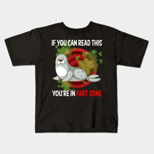 Fart Zone Seal 01 Kids T-Shirt